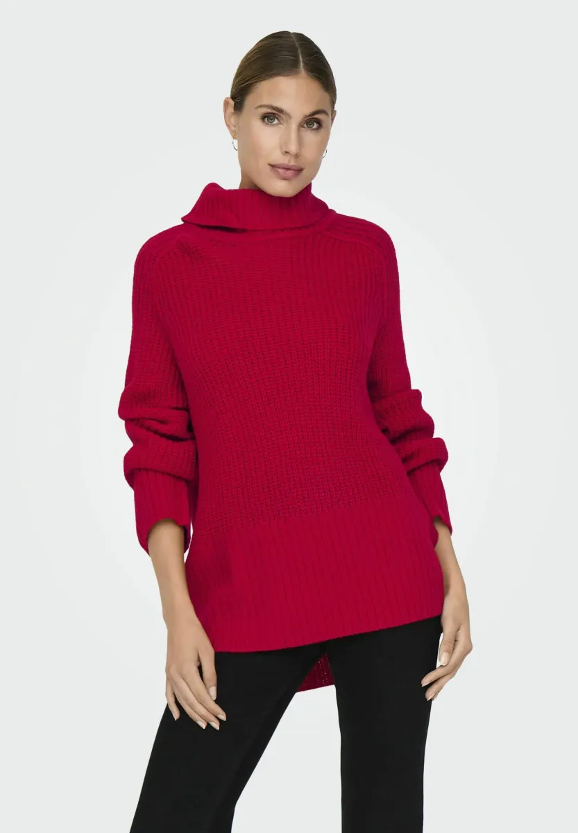 JDYJUSTY - Strickpullover - barbados cherry