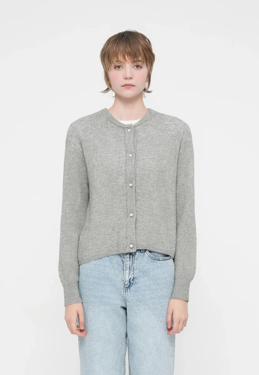 JDYLUMI LIFE - Strickjacke - medium grey melange