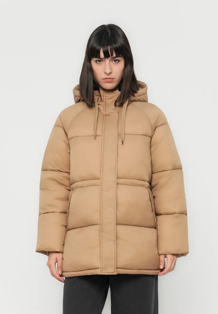JDYMARLEE HOOD PUFFER - Winterjacke - tigers eye/gold coloured
