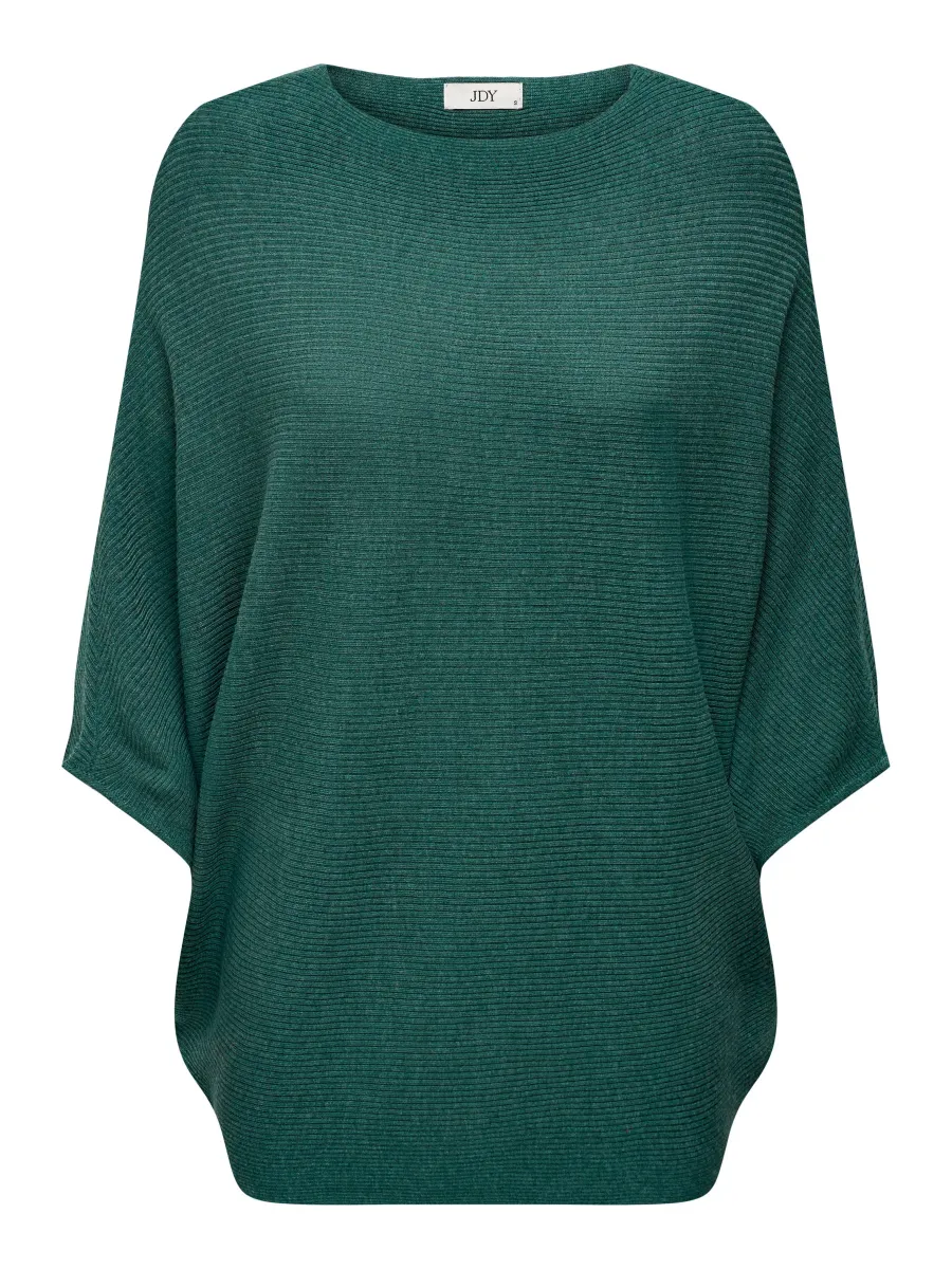 JDYNEW BEHAVE BATSLEEVE - Strickpullover - petrol