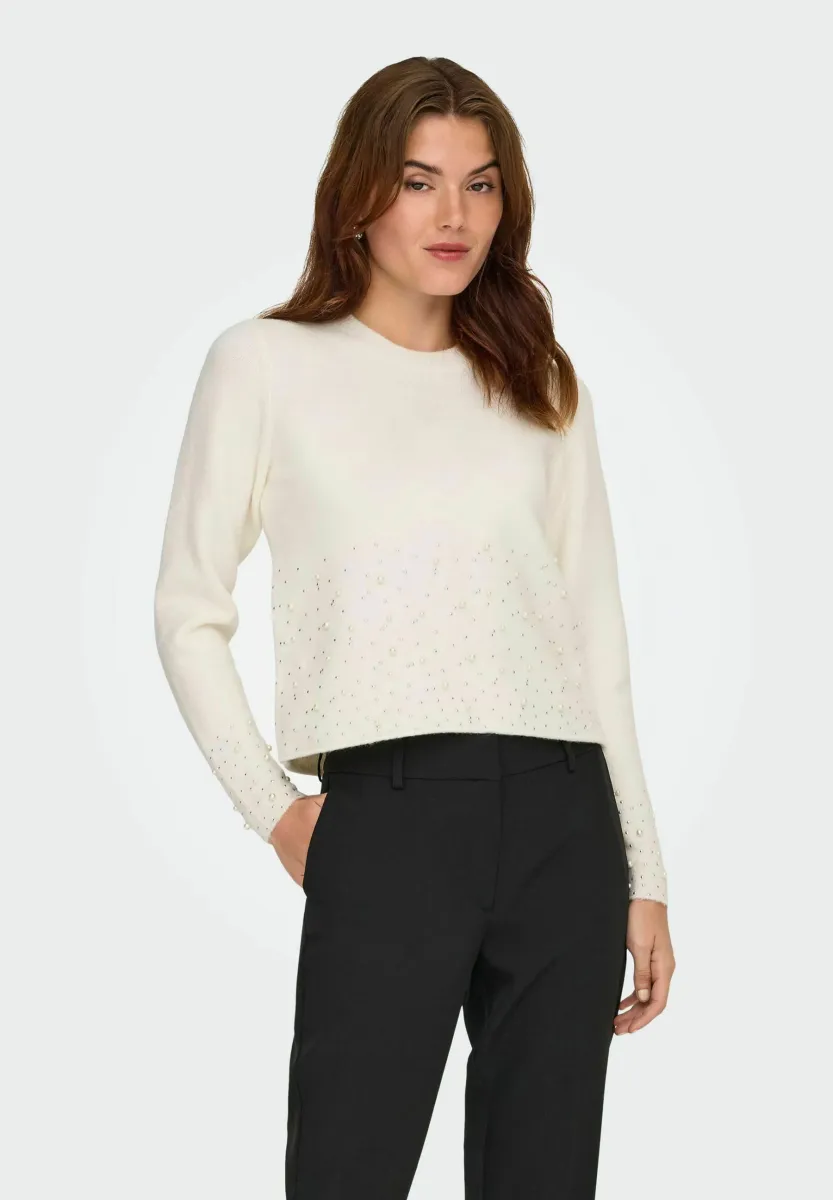 JDYPEARL - Strickpullover - white