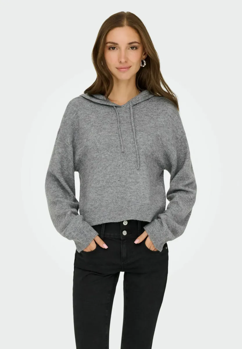 JDYRUE - Kapuzenpullover - medium grey melange