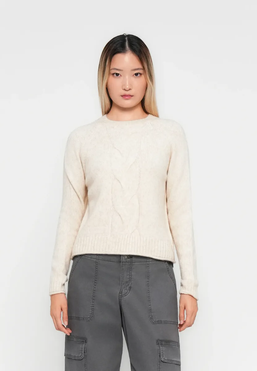 JDYSUSANNA O NECK - Strickpullover - whitecap gray