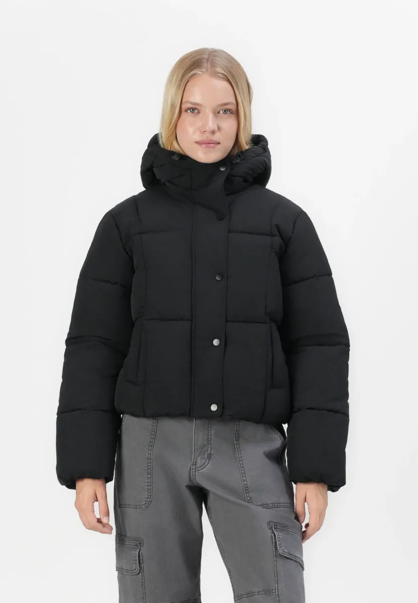 JDYWONDER HOOD PUFFER - Winterjacke - black
