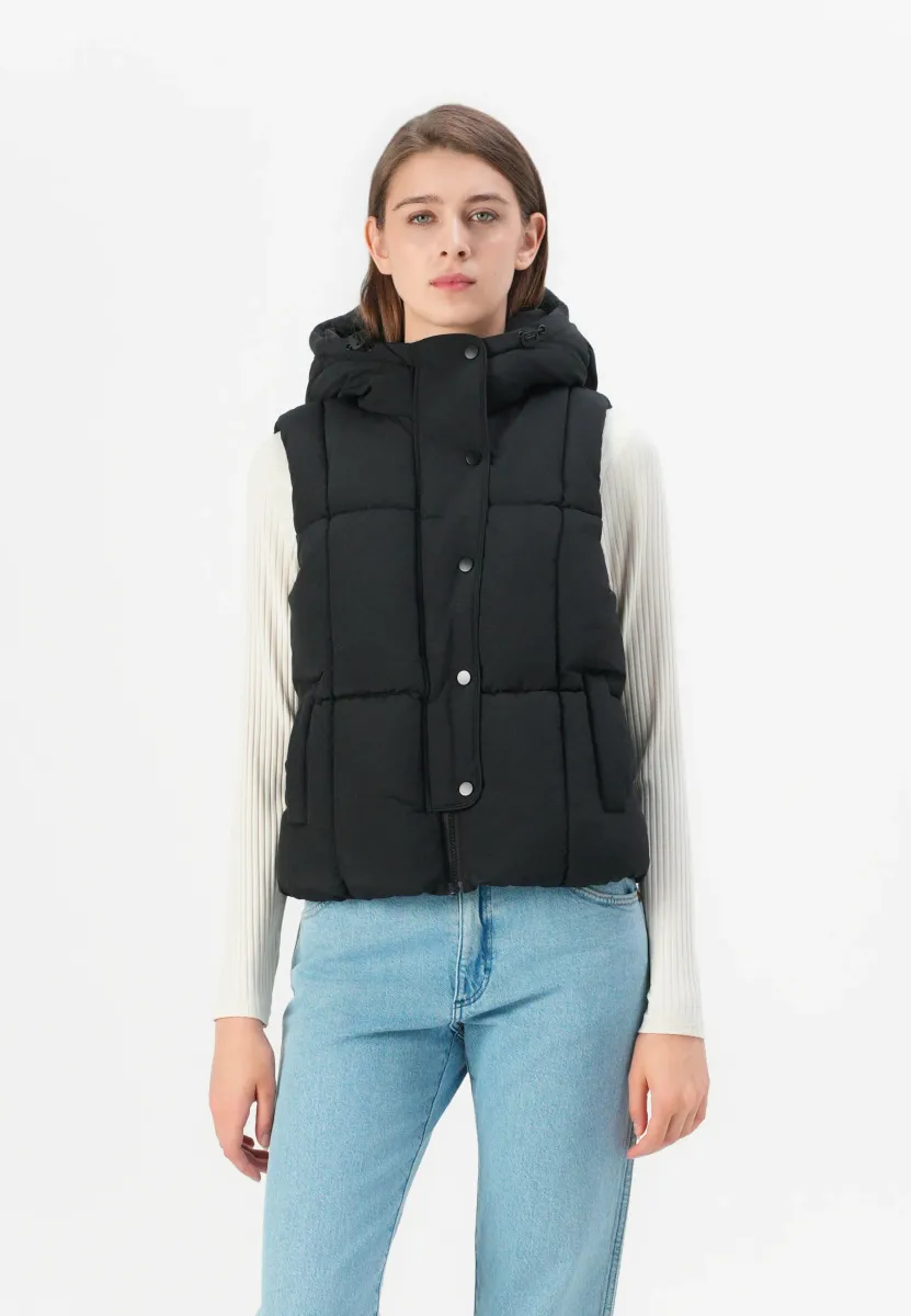 JDYWONDER SHORT HOOD - Weste - black