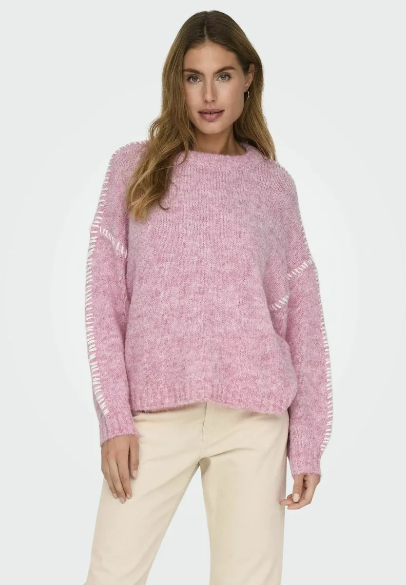 JDYZOEY LIFE ON STITCH NOOS - Strickpullover - lilac sachet