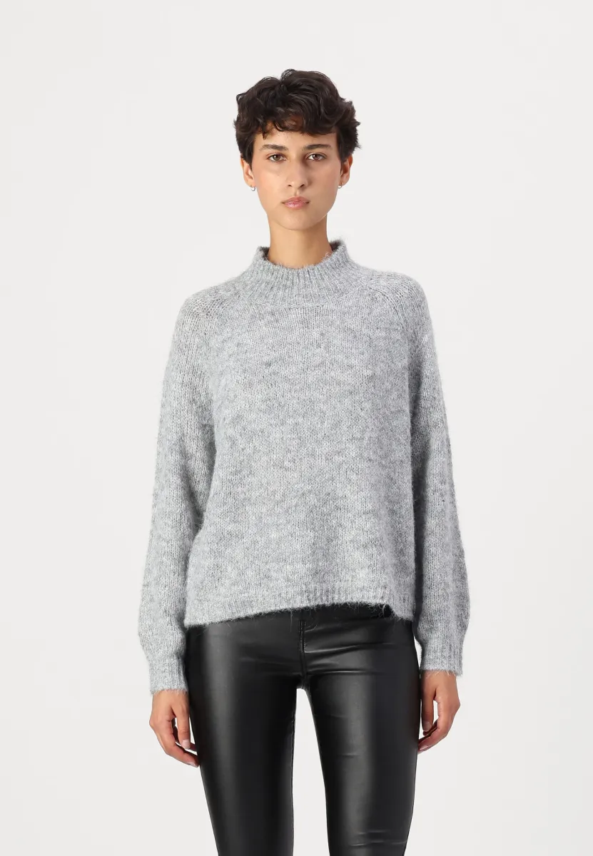 JDYZOEY LIFE RAGLAN NOOS - Strickpullover - light grey