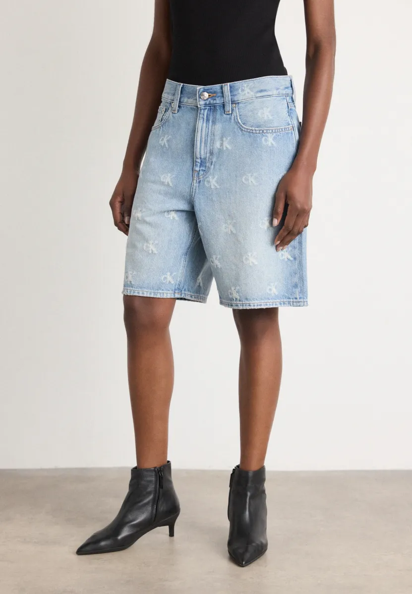 Jeans Shorts - distressed indigo