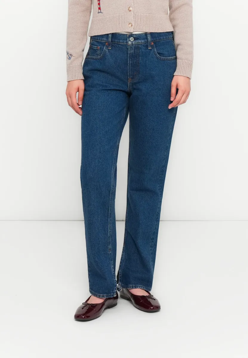 Jeans Straight Leg - blue denim