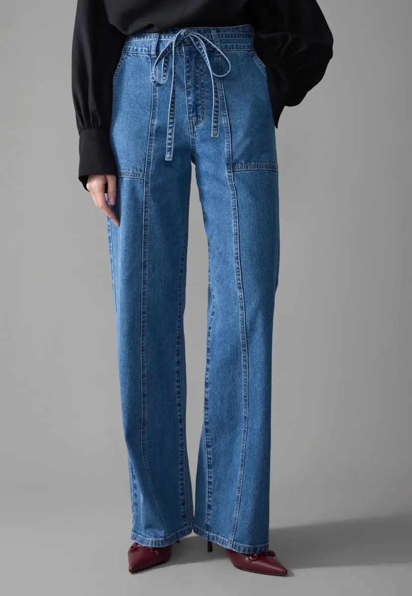 Jeans Straight Leg - mid blue