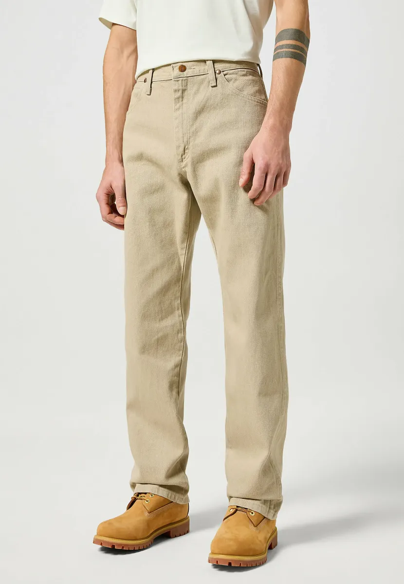 Jeans Straight Leg - prewashed tan