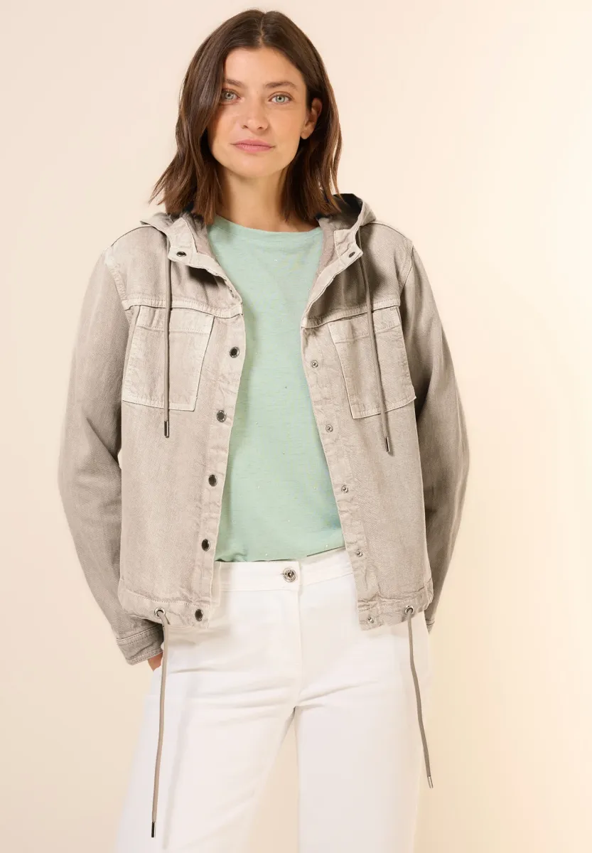 Jeansjacke - beige