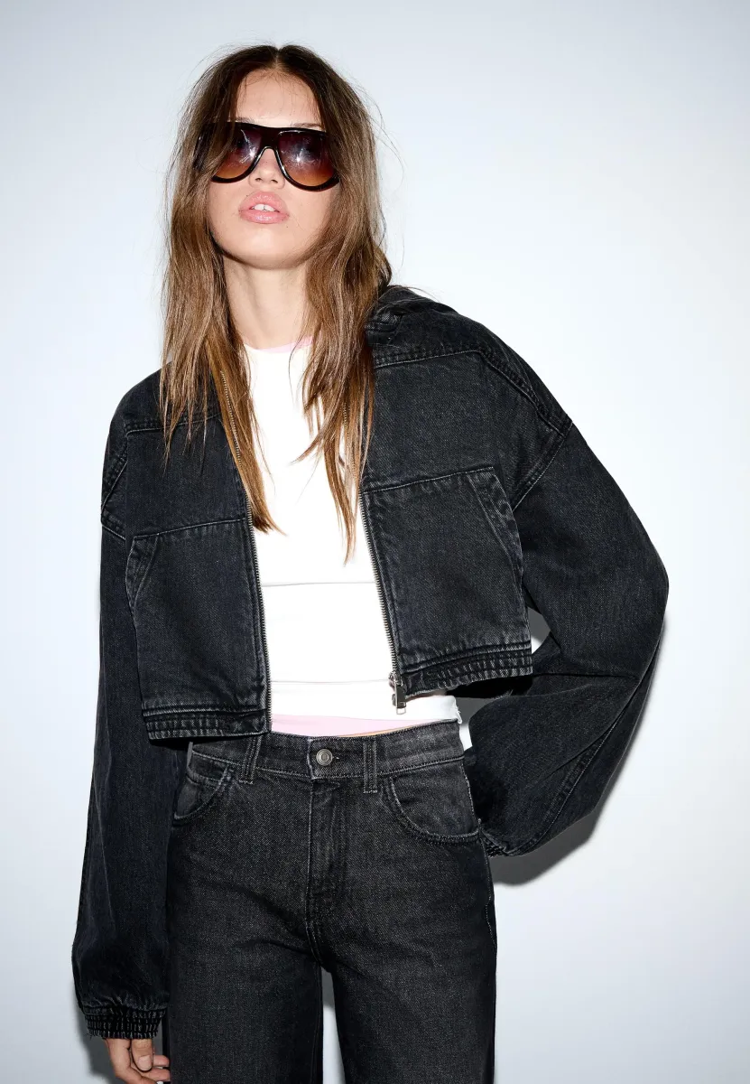 Jeansjacke - black