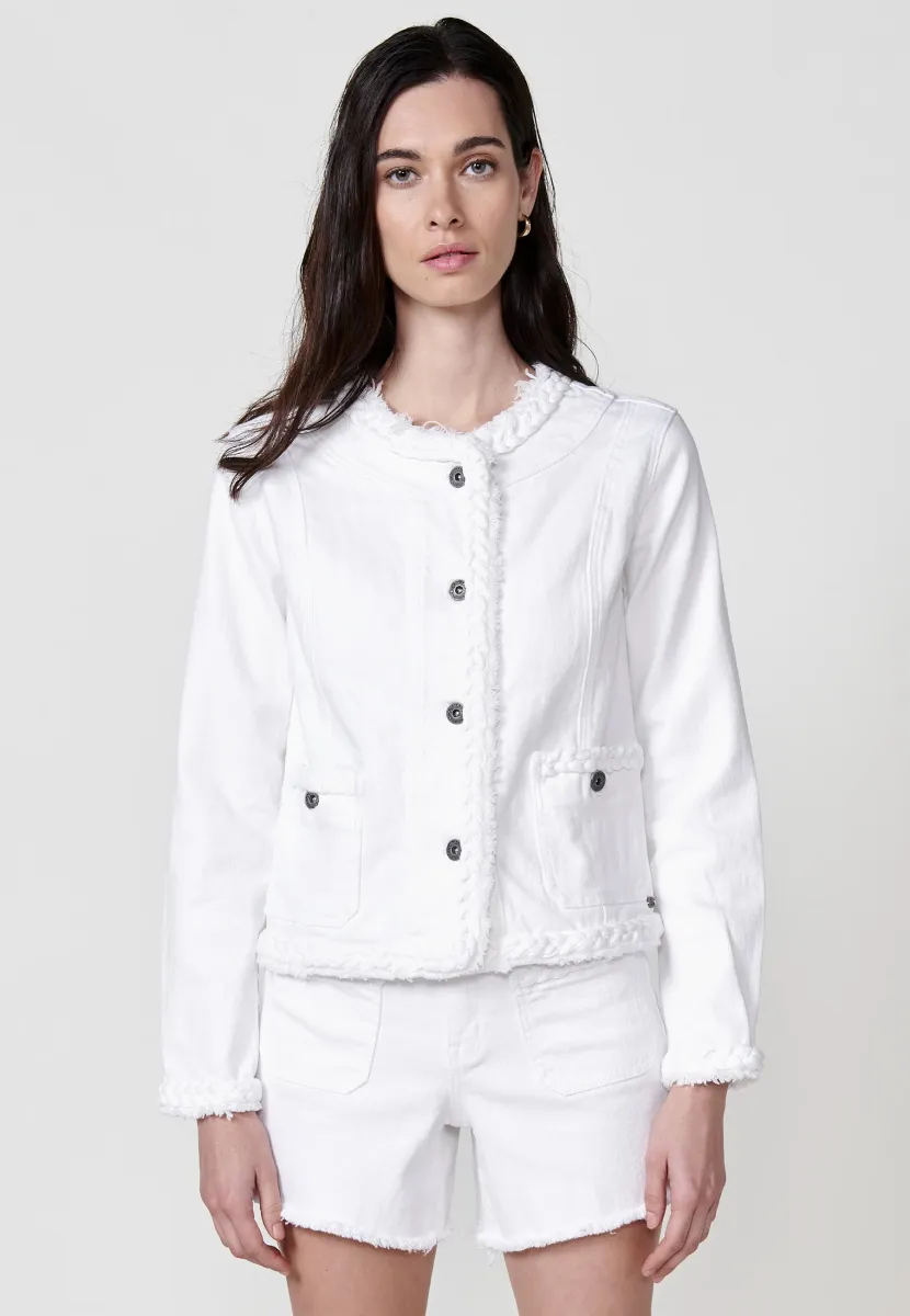 Jeansjacke - blanco   white