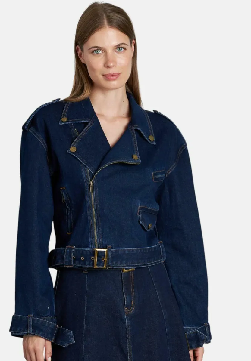 Jeansjacke - dark blue