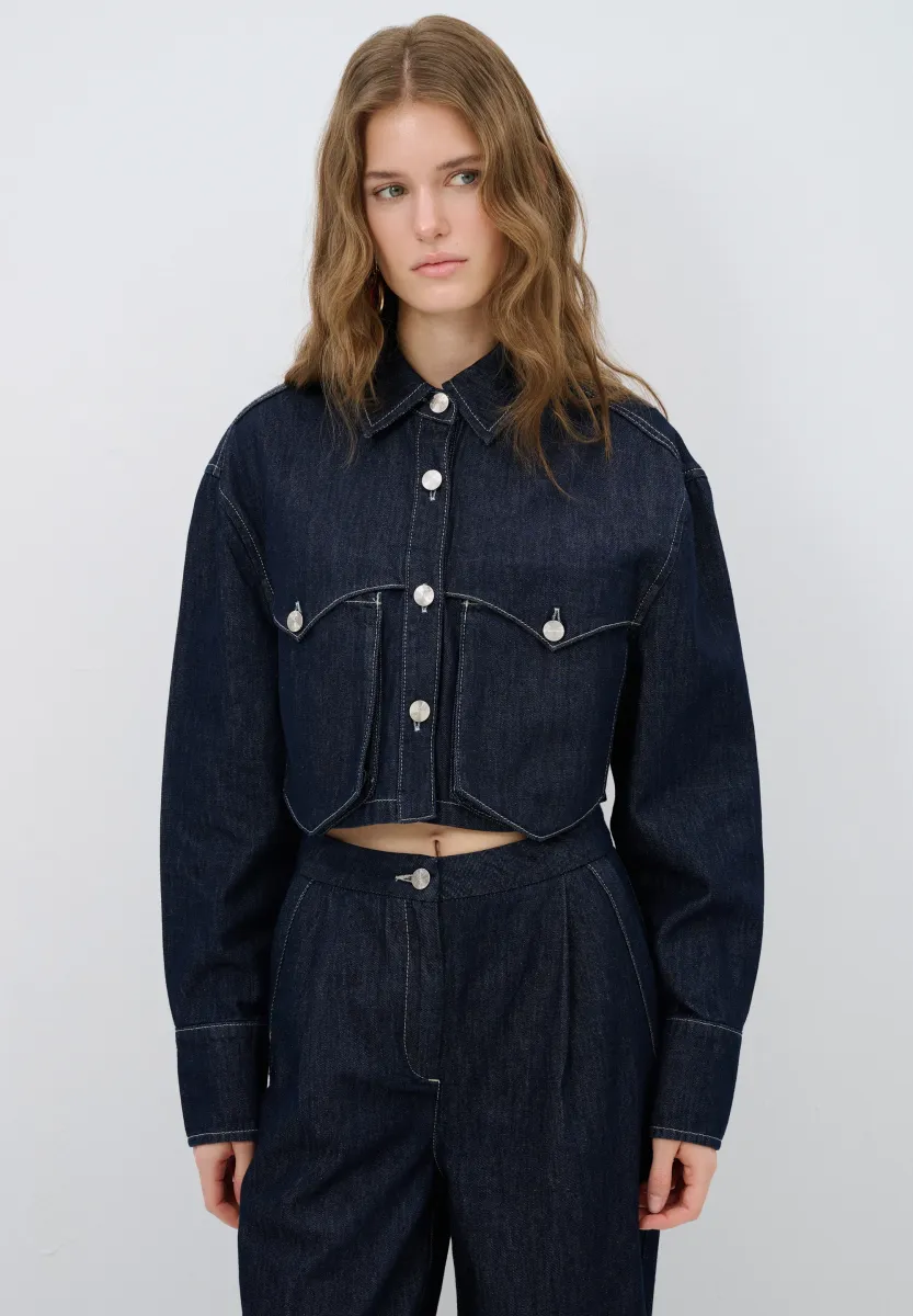 Jeansjacke - dark blue