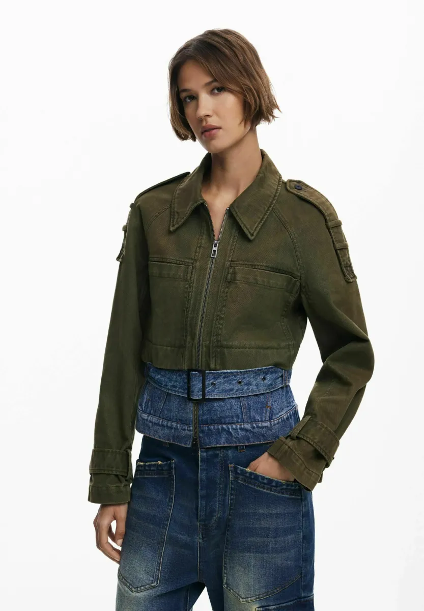 Jeansjacke - khaki