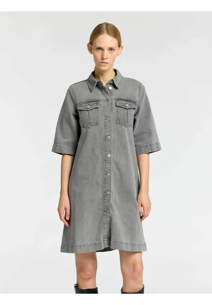 Jeanskleid - grey denim