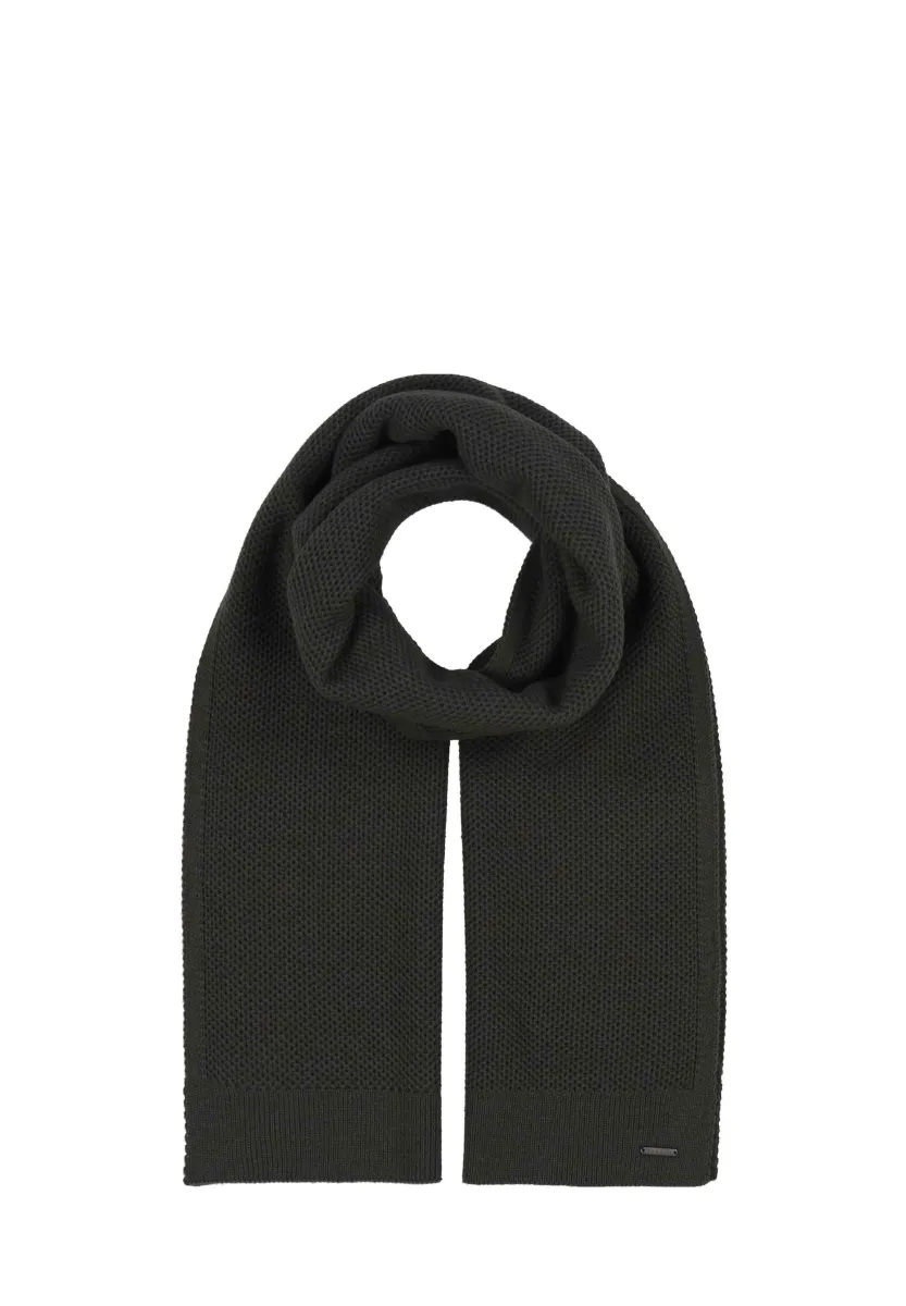 JERSEY KNIT - Schal - charcoal