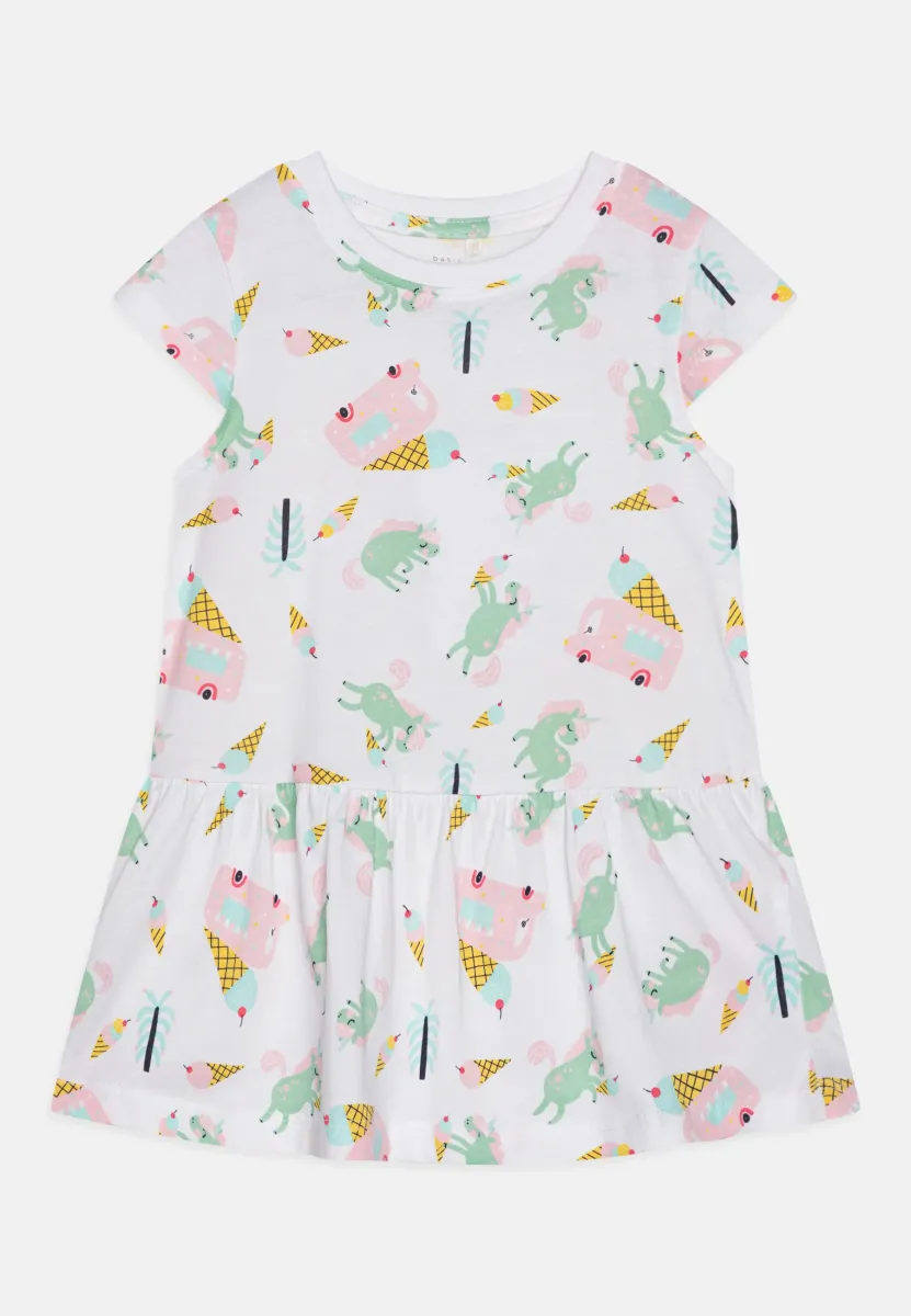 Jerseykleid - bright white
