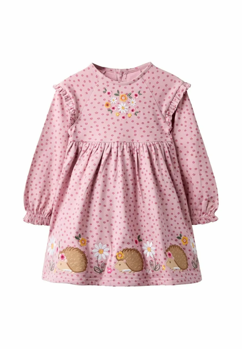 Jerseykleid - pink hedgehog