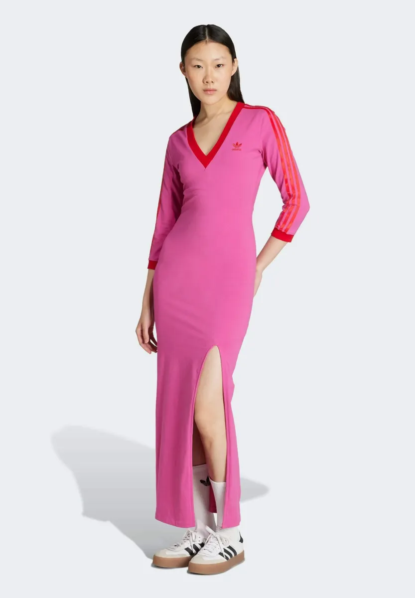 Jerseykleid - semi lucid fuchsia   better scarlet