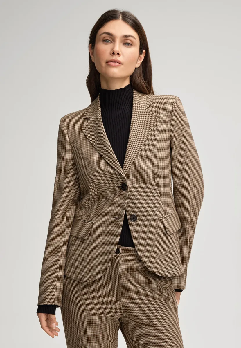 JESSIE - Blazer - beige braun kariert