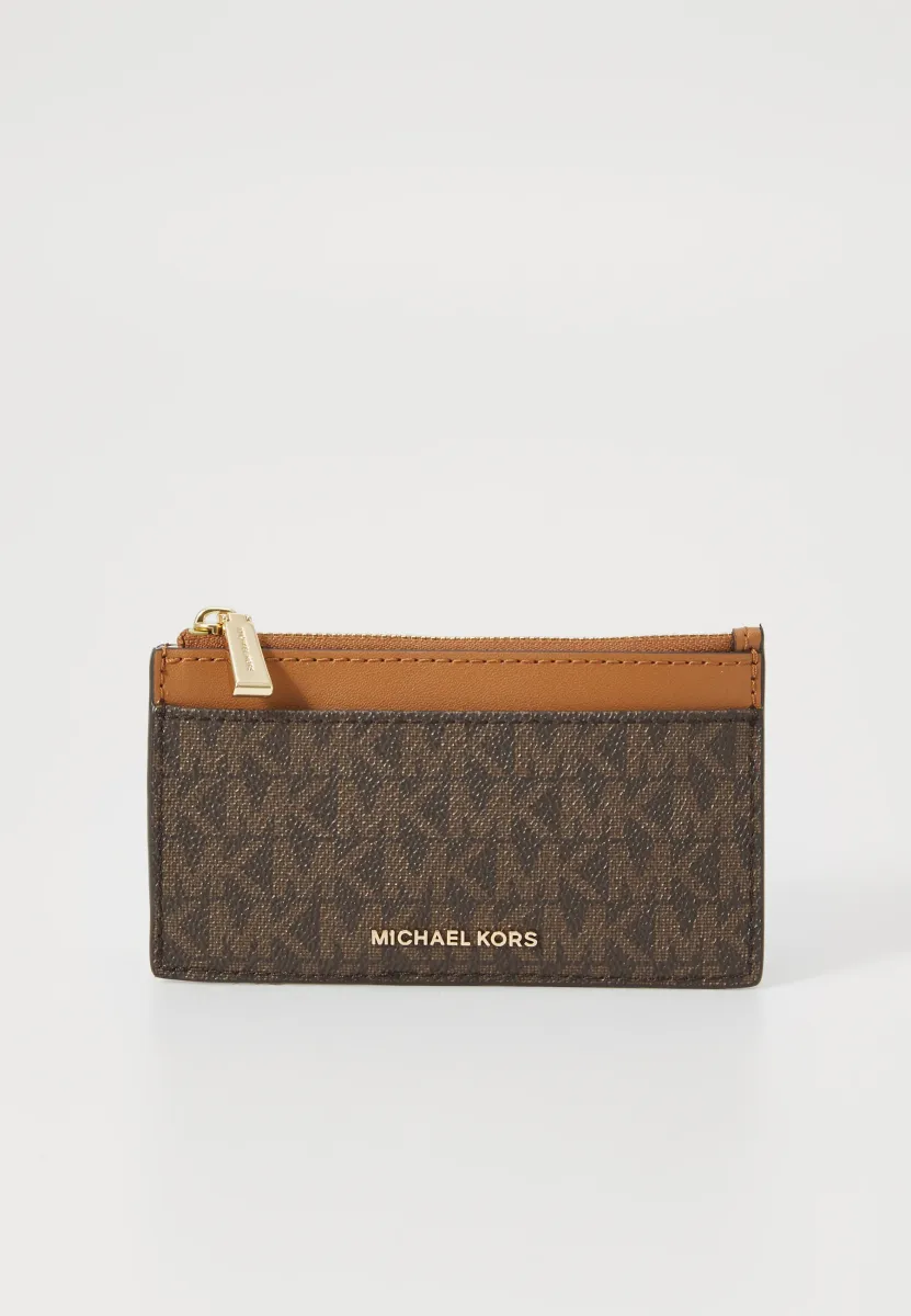 JET SET ZIP KEY CARD CASE - Geldbörse - brown/acorn