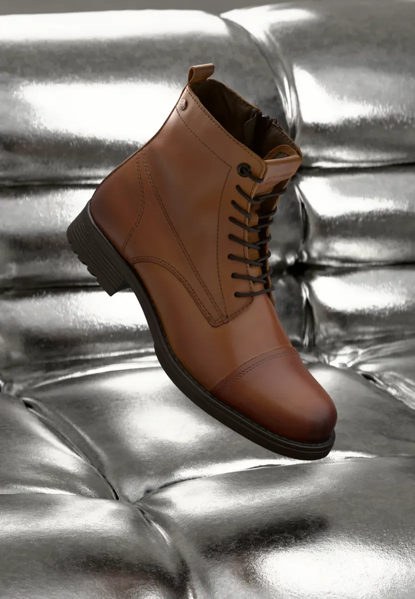 JFWSHAUN BOOT - Schnürstiefelette - cognac