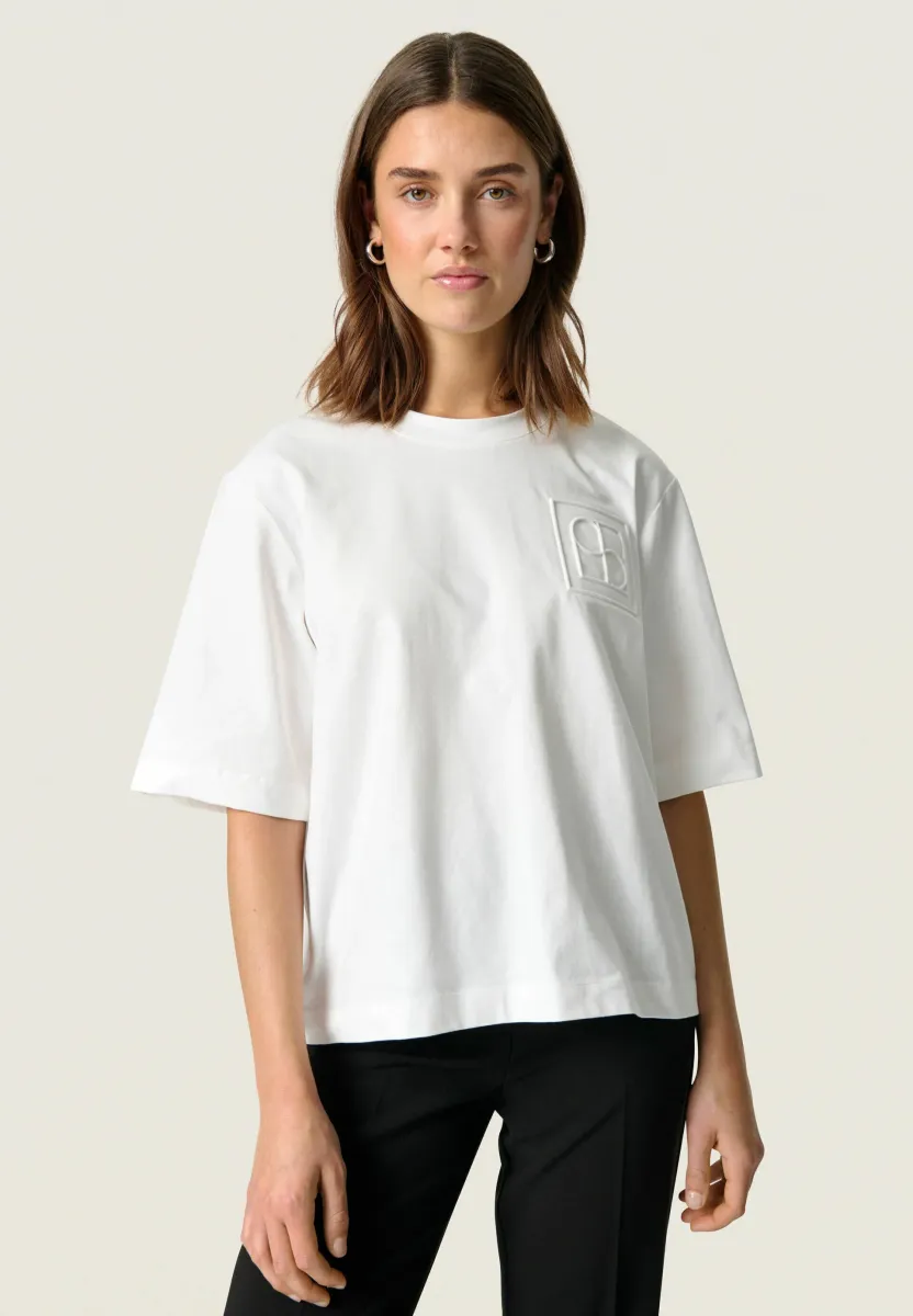 JINA LOGO TEE - T-Shirt basic - broken white