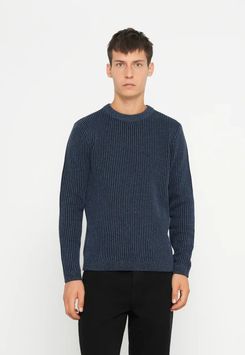 JJEDOVER CREW NECK - Strickpullover - sky captain