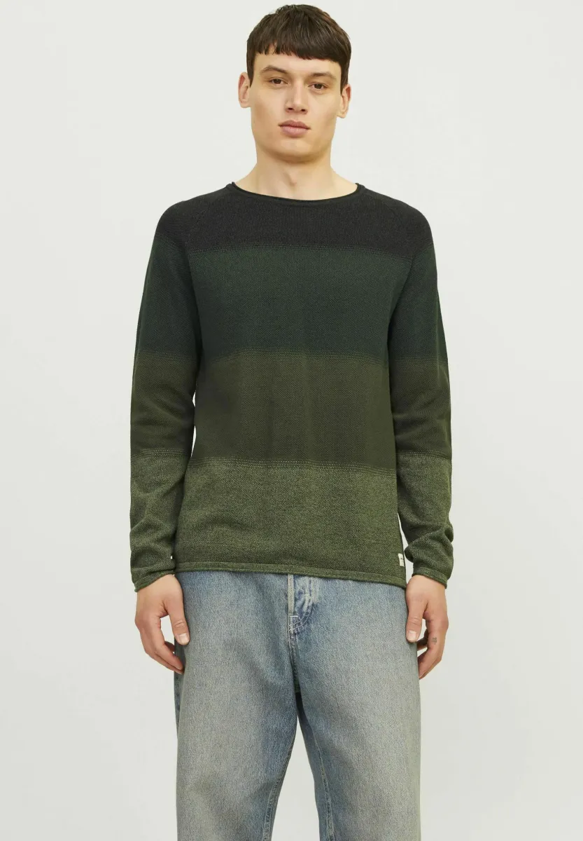 JJEHILL CREW NECK  - Strickpullover - kombu green