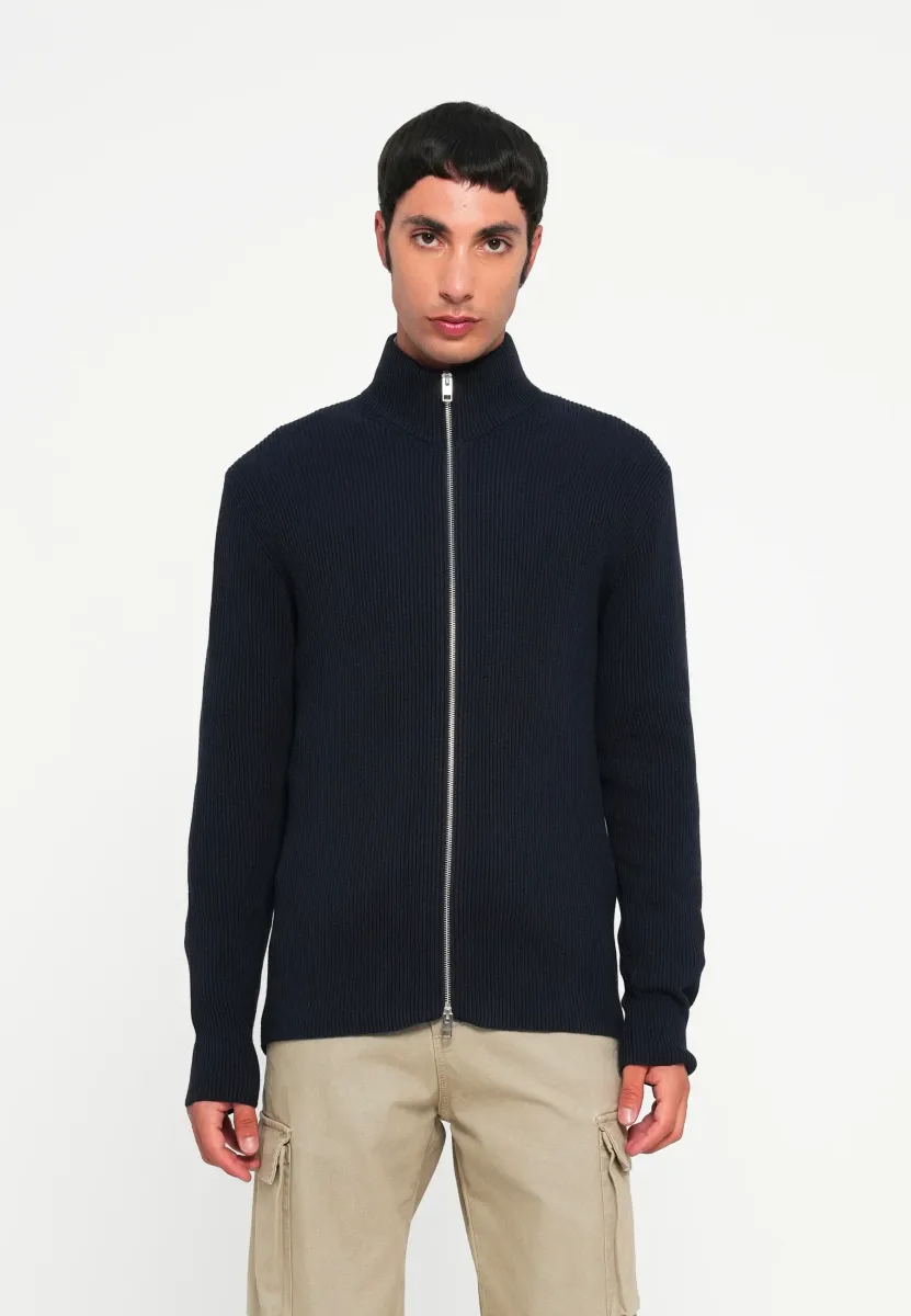 JJEPERFECT ZIP CARDIGAN - Strickjacke - sky captain