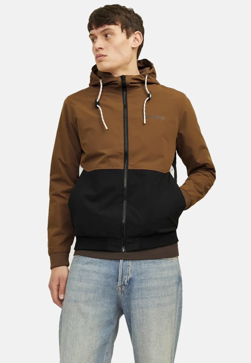 JJERUSH HOOD - Trainingsjacke - braun