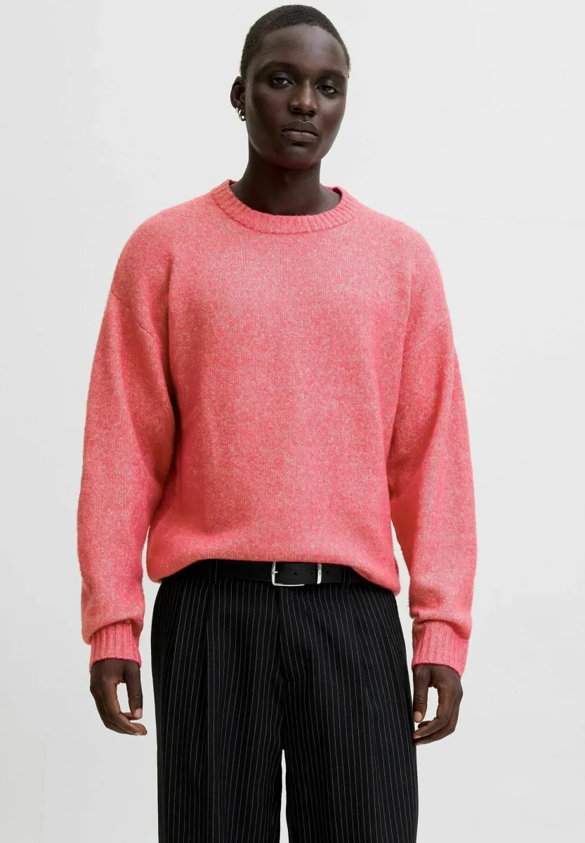JJESOHO OLLIE  CREW NECK - Strickpullover - fuchsia rose
