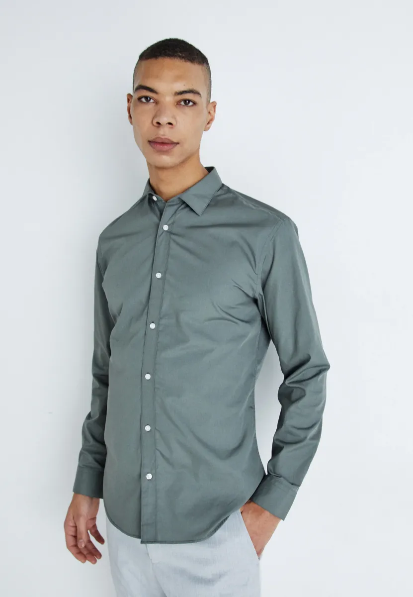 JJJOE PLAIN - Hemd - castor gray