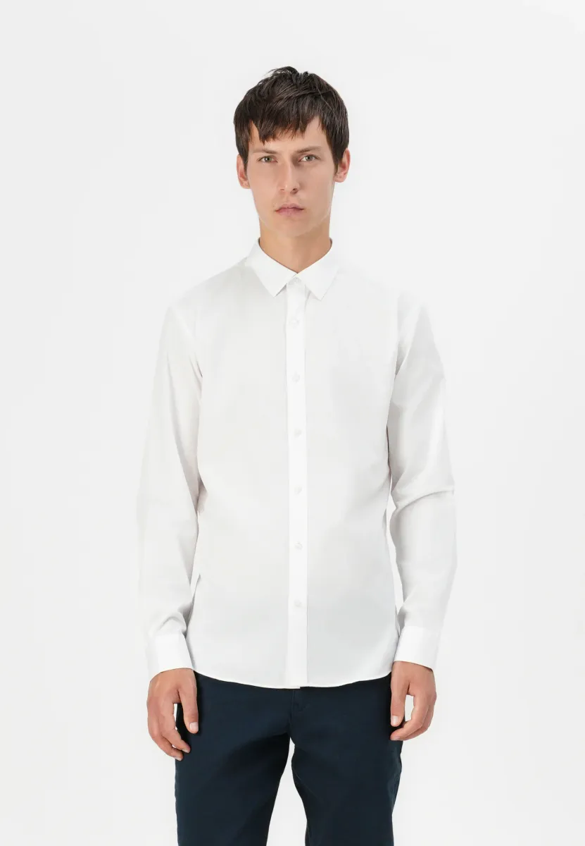 JJJOE PLAIN - Hemd - white