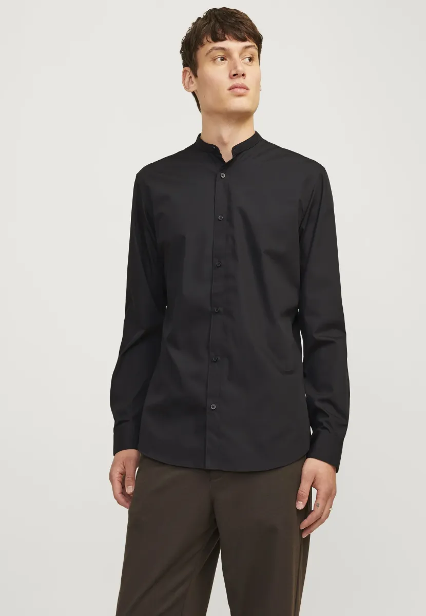 JJJOE SHIRT PLAIN MAO - Hemd - black
