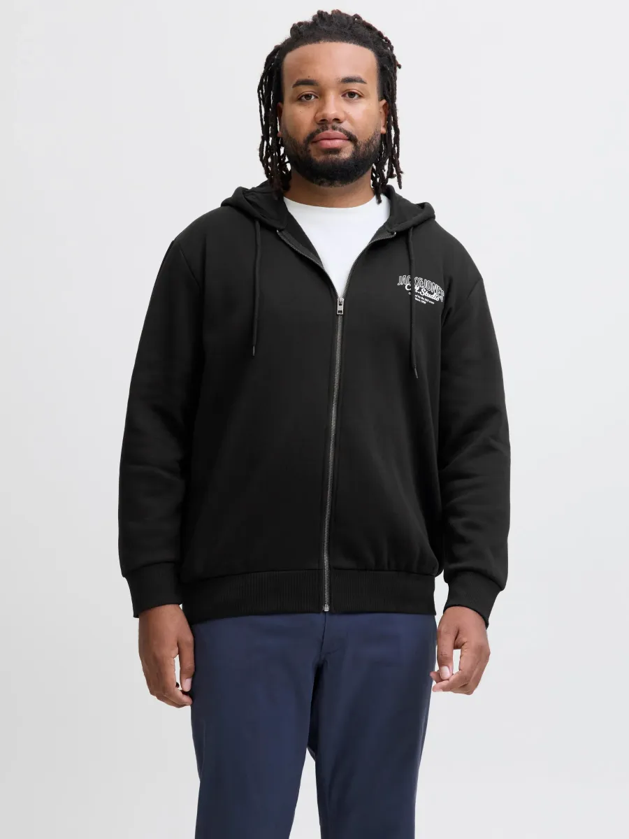JJMAKOTO ZIP HOOD  - Kapuzenpullover - black