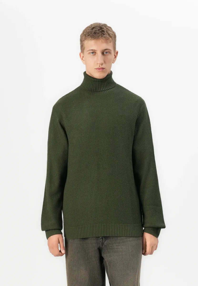 JJROY ROLL NECK - Strickpullover - duffel bag