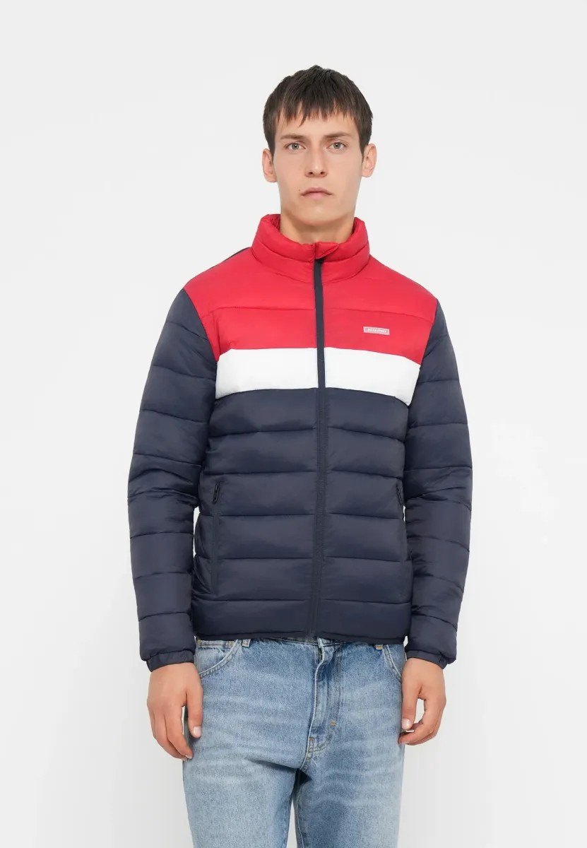 JJVINCENT PUFFER COLLAR - Übergangsjacke - tango red