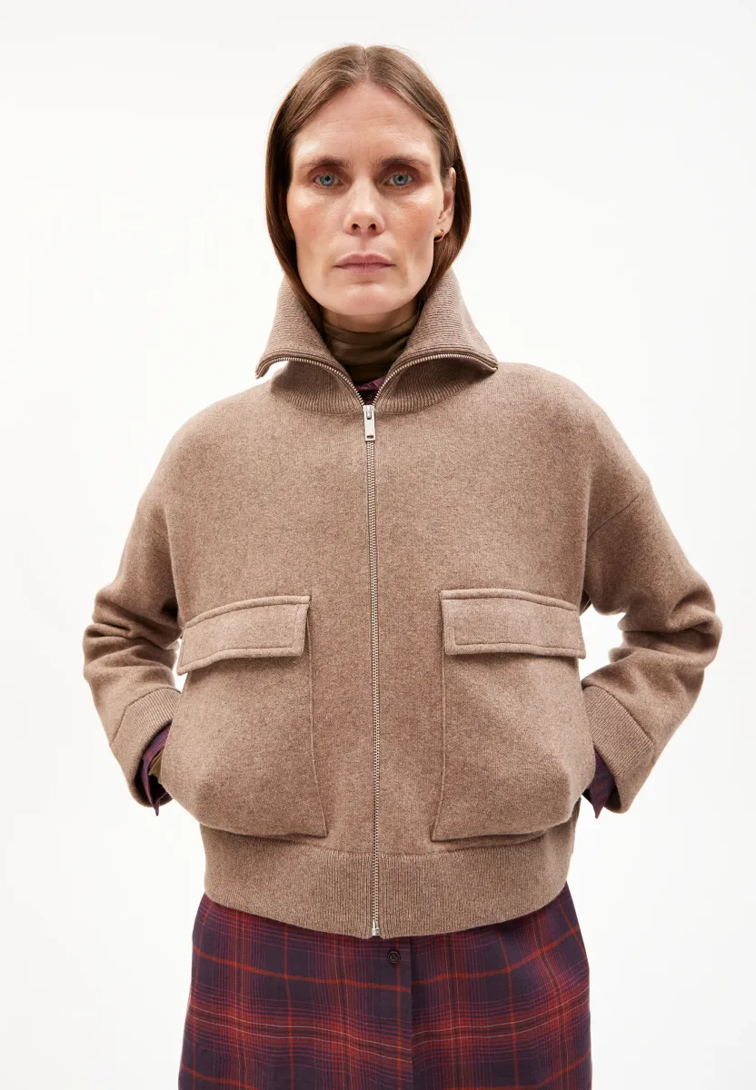 JOANNAA - Strickjacke - cinnamon dust melange