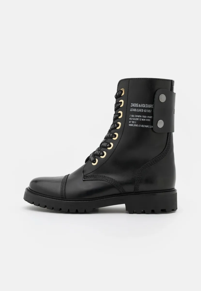 JOE SMOOTH  - Schnürstiefelette - noir