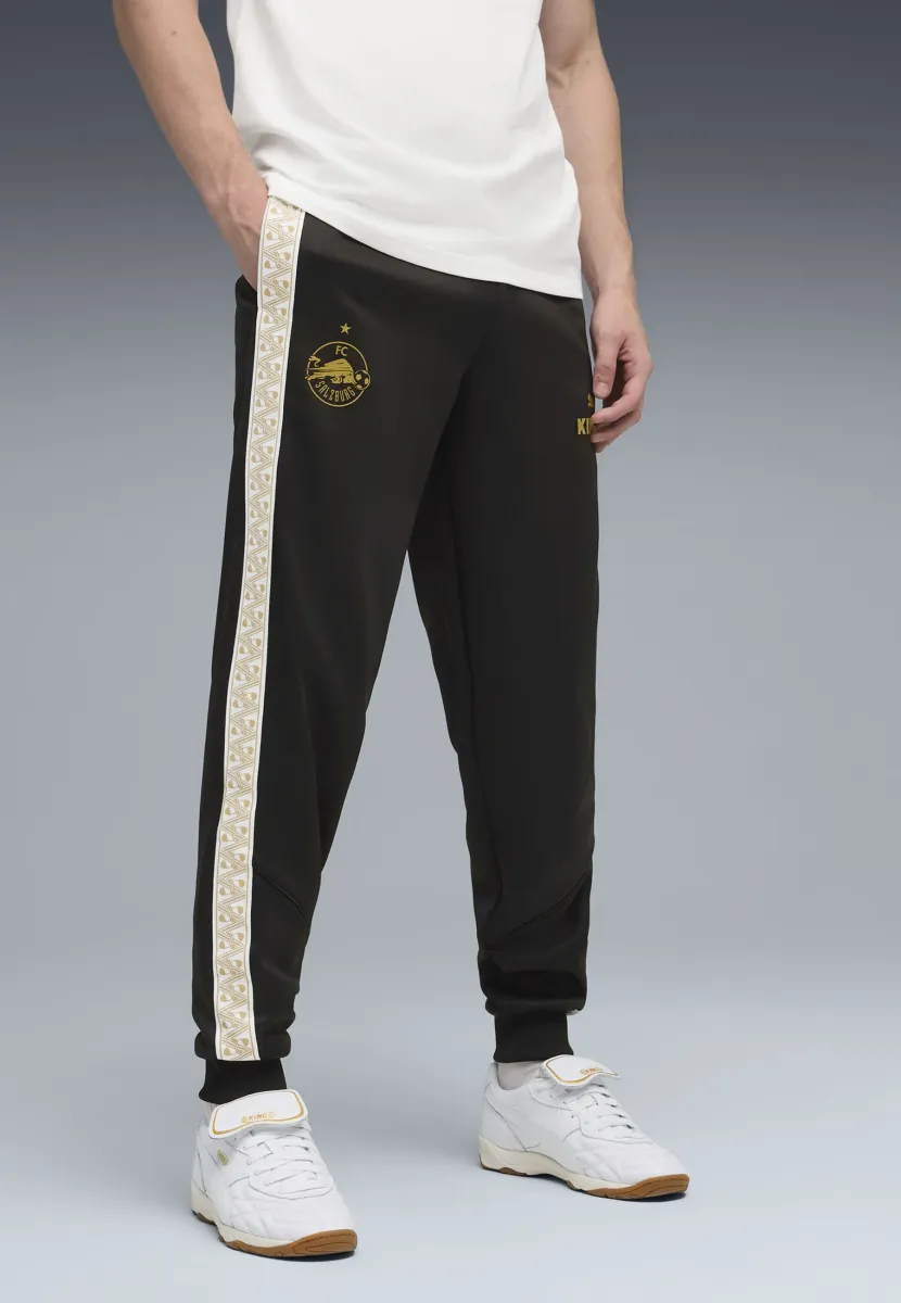 Jogginghose - black-matte  gold
