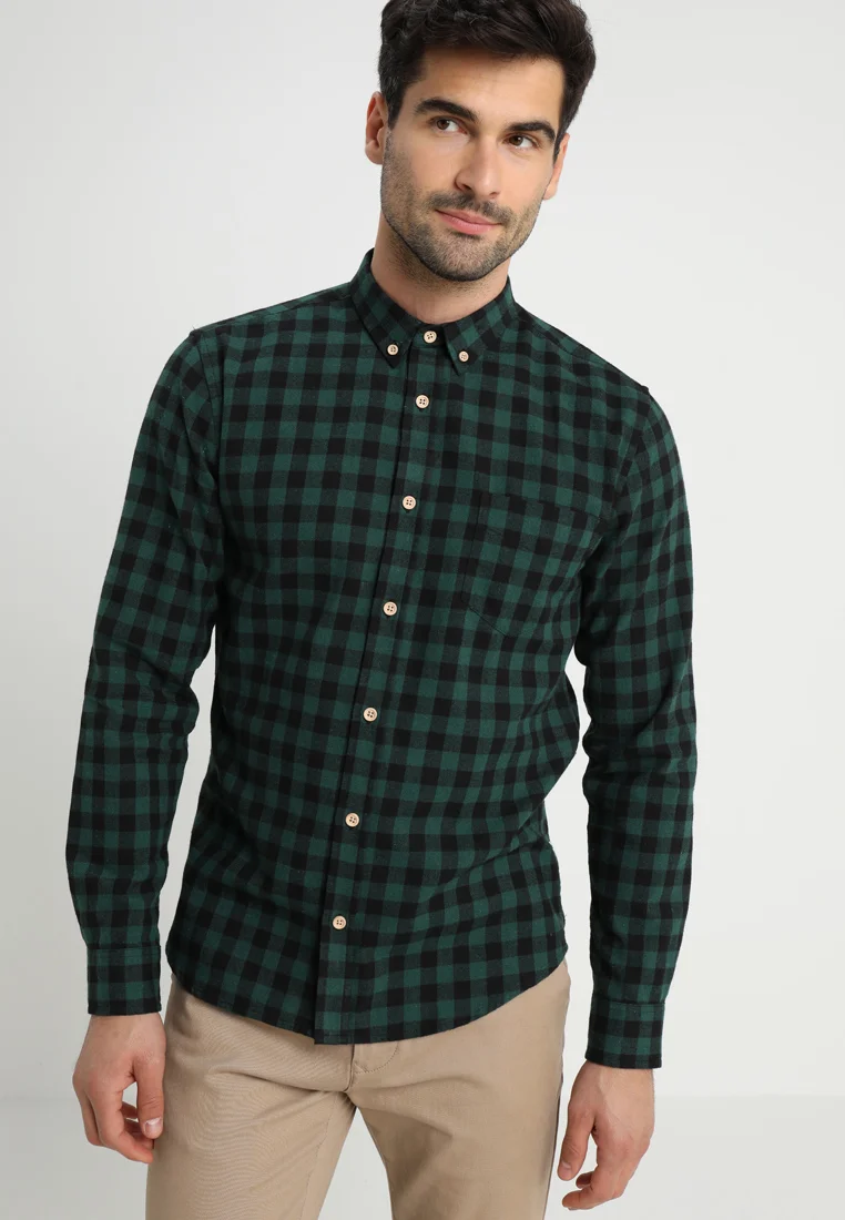 JOHAN CHECK - Hemd - green