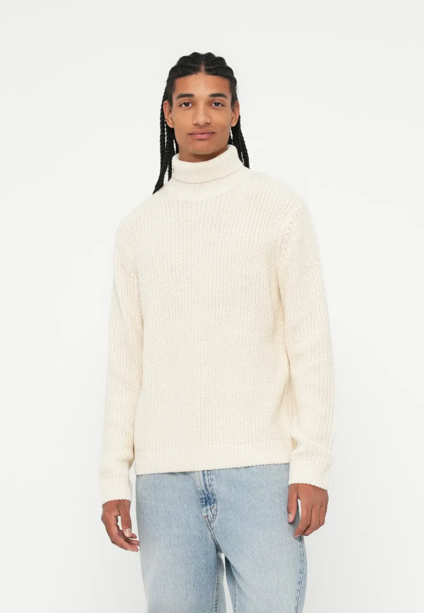 JORBLEECKER ROLL NECK - Strickpullover - sea salt