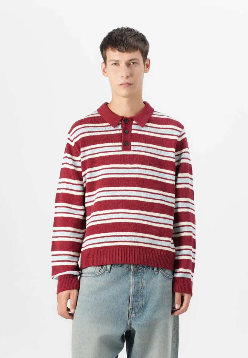 JORCAMBRIDGE - Strickpullover - tibetan red/skyway