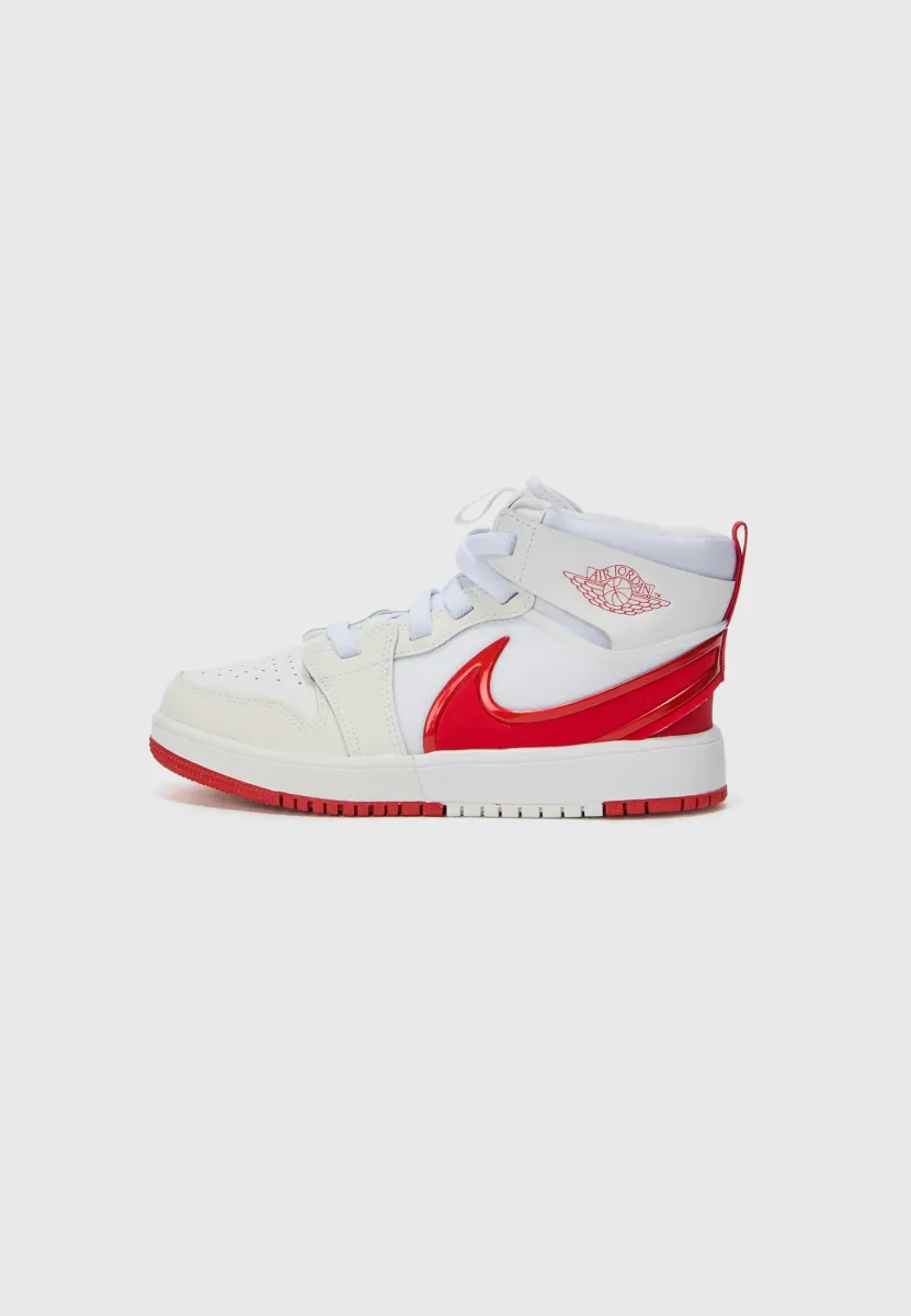 JORDAN 1 MID UNISEX - Sneaker high - white/univ red/black