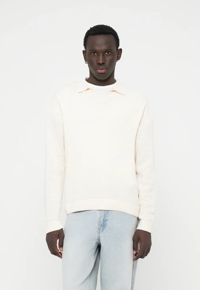JORGREENE STRUCTURE - Strickpullover - sea salt