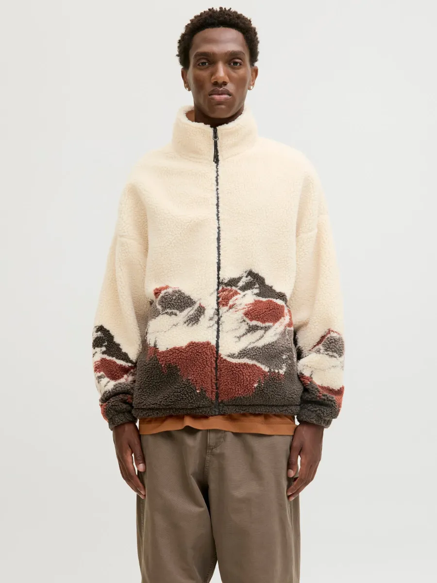 JORMOUNTAIN ZIP JACKET - Fleecejacke - ecru